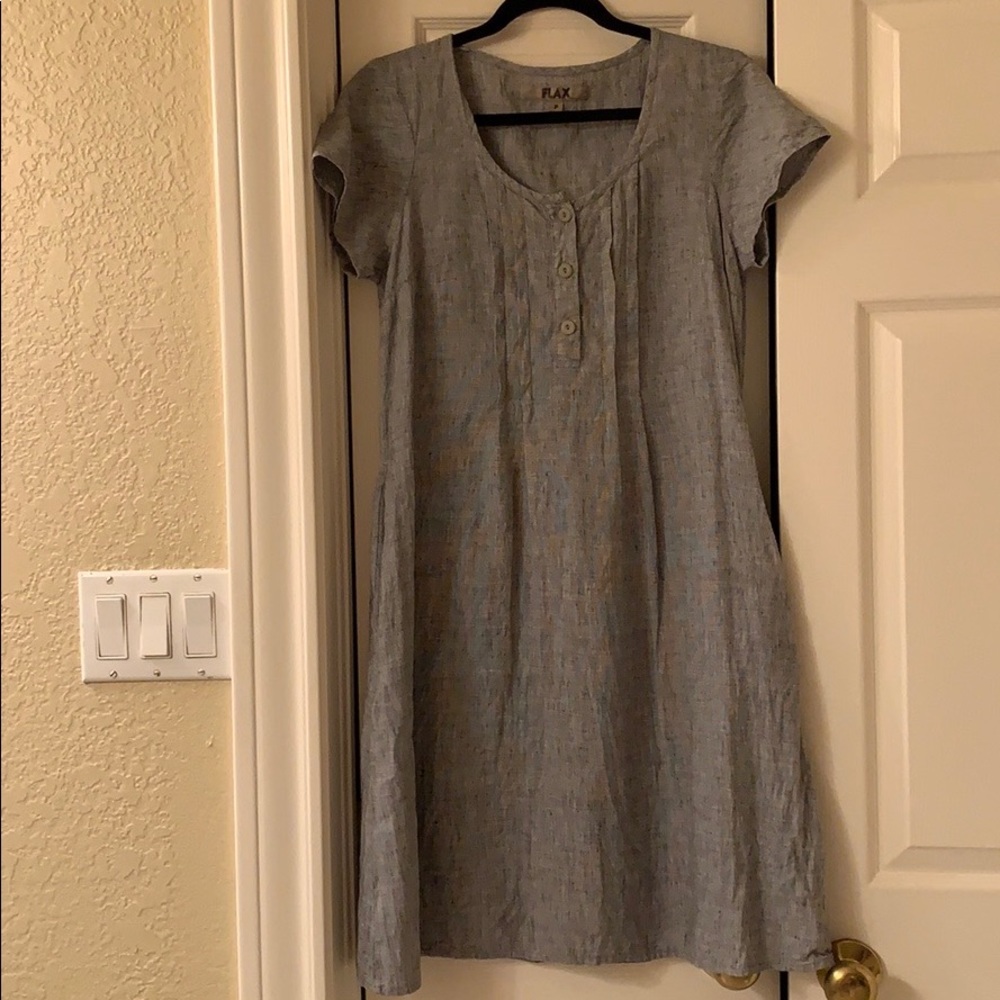 Flax Linen Dress size P (XS In Flax brand)